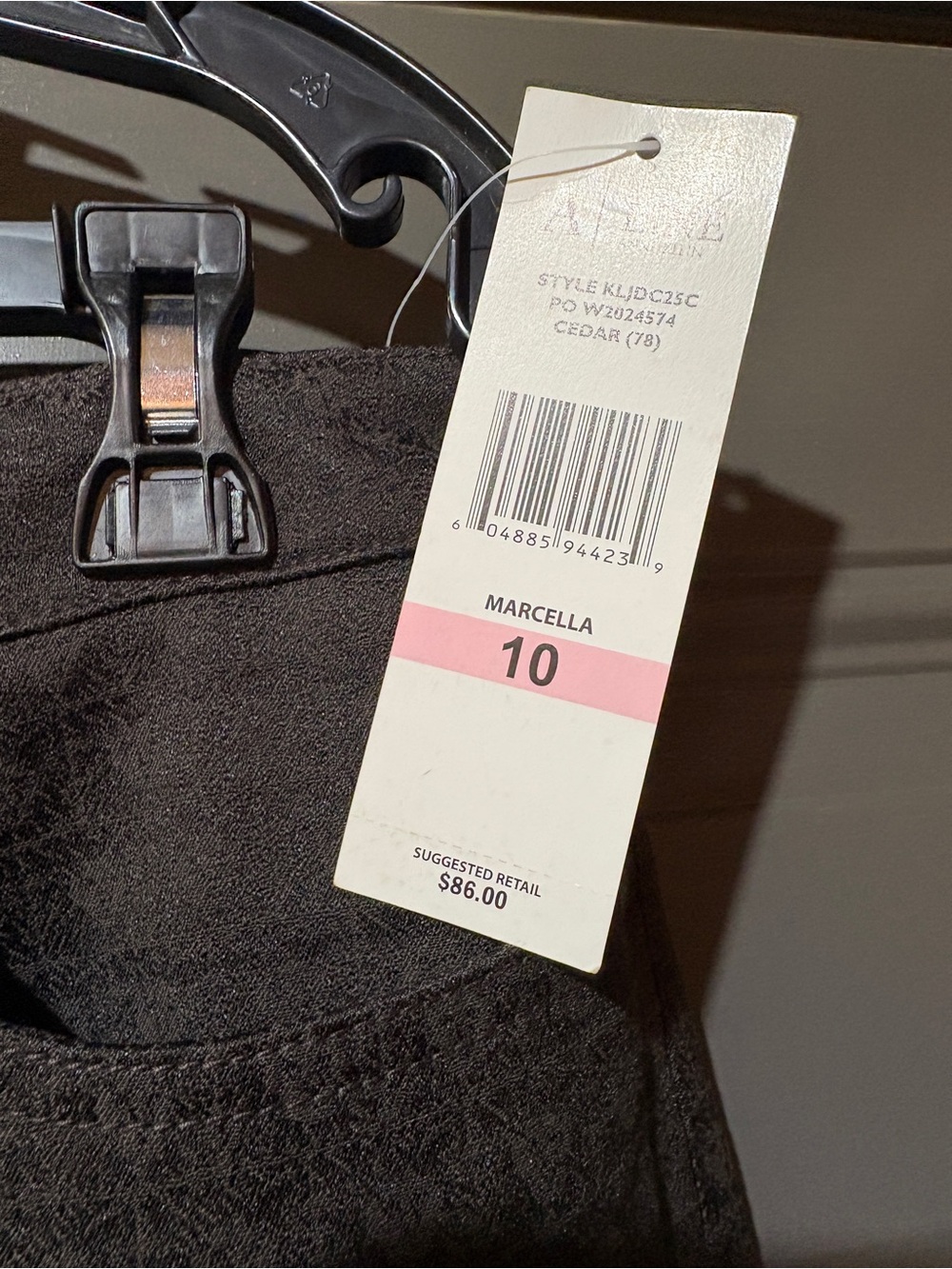 Anne Klein “Marcella” Lion-print black jeans - Picture 3 of 5